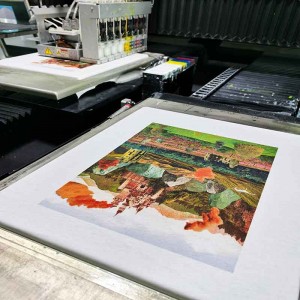 Kangli fehér tinta digitálisnyomtatott póló